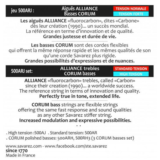 Savarez Alliance Corum 500ARJ