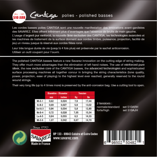 Savarez Alliance Cantiga 510ARH polies