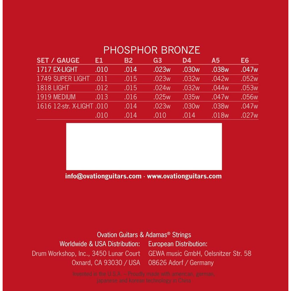 Adamas Historic Phosphore Bronze Extra light