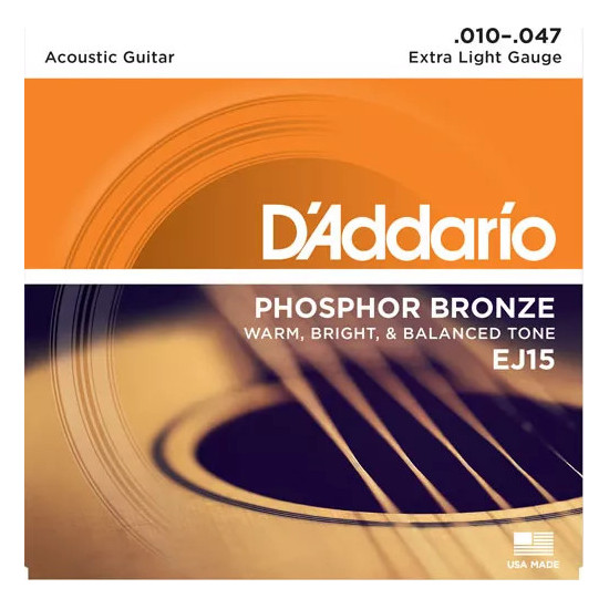D'Addario EJ15 Phosphore Bronze Extra light