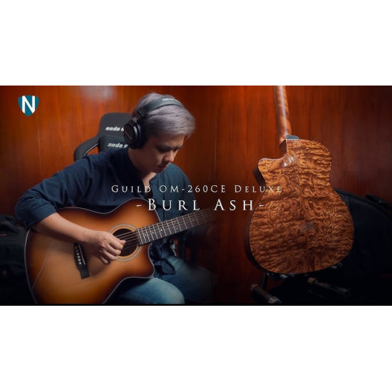 Guild OM240 CE Antique Charcoal Burst