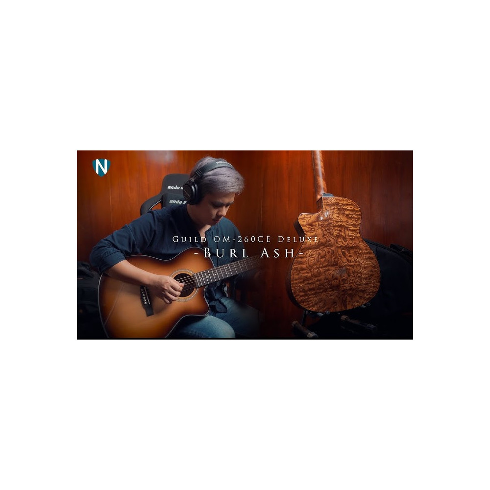 Guild OM240 CE Antique Charcoal Burst