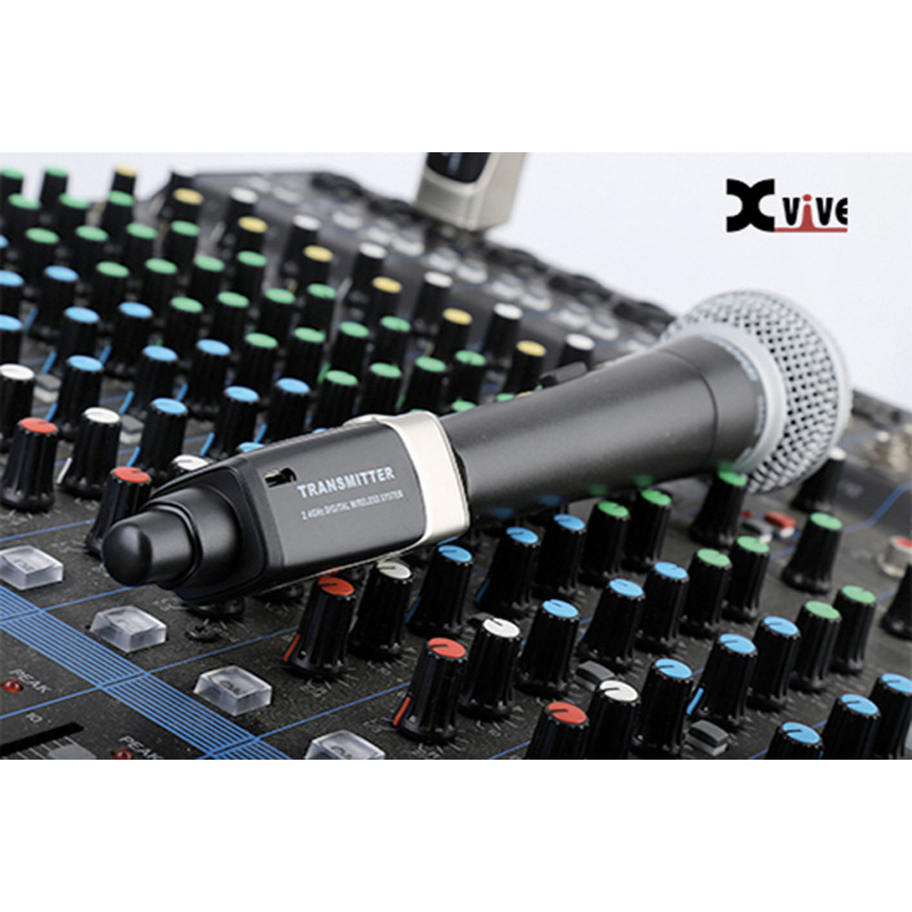 XVive Système HF pour microphone condensateur sans fil U3C 2.4 Ghz