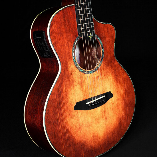 Rathbone Navigator Epicéa/Acajou électro avec housse