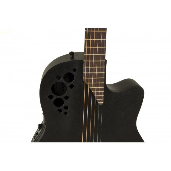 Ovation Elite Black textured Deep Contour