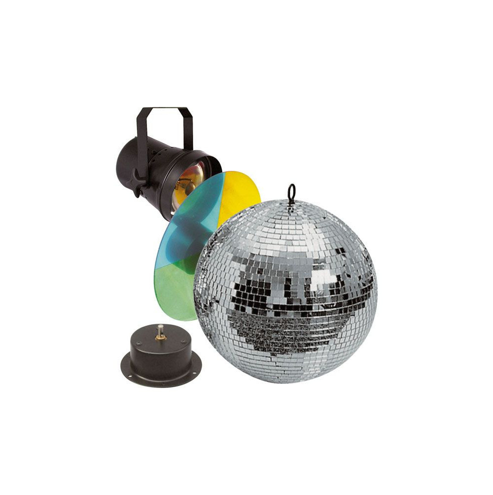 Showtec Mirror Ball Set 30cm spot par36 avec lampe