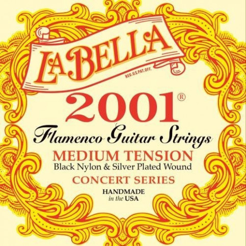 La Bella 2001 cordes  Flamenco tension medium