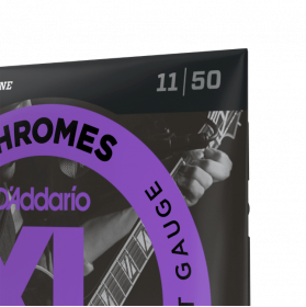 D'Addario corde guitare électrique Chrome  ECG24 11-50 flat wound