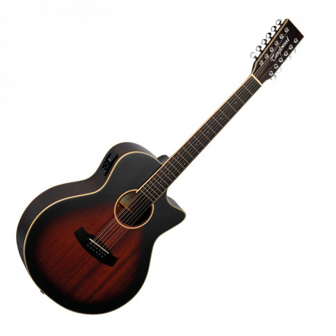 Tanglewood Winterleaf 12 cordes électroacoustique folk TW6-12CE automn vintage sunburst Tanglewood Winterleaf 12 cordes électroacoustique folk TW6-12CE automn vintage sunburst