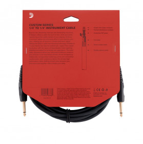 D'Addario Câble Jack 4.6 m Custom Series
