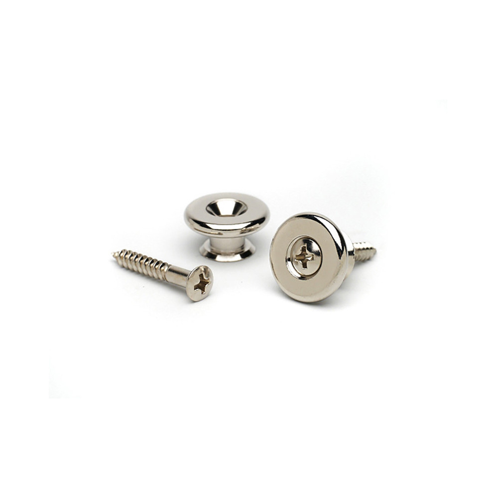 Gotoh paire  attache courroies large (17mm) nickel